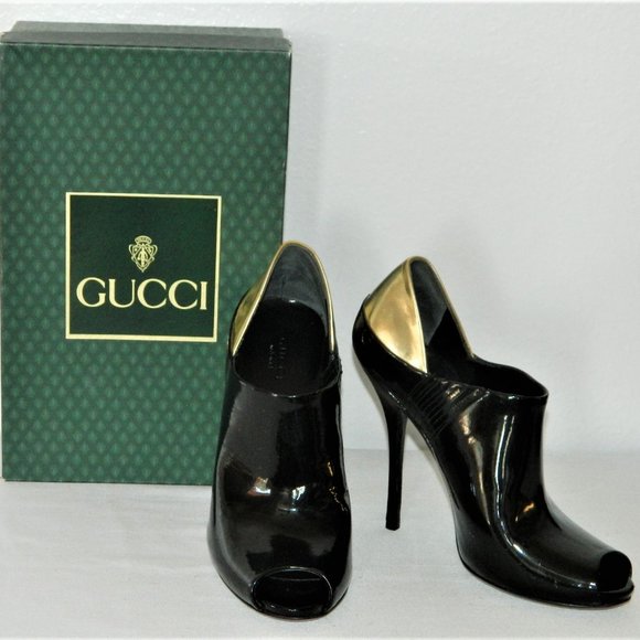 Gucci Hysteria Peep Toe Booties - Picture 1 of 12